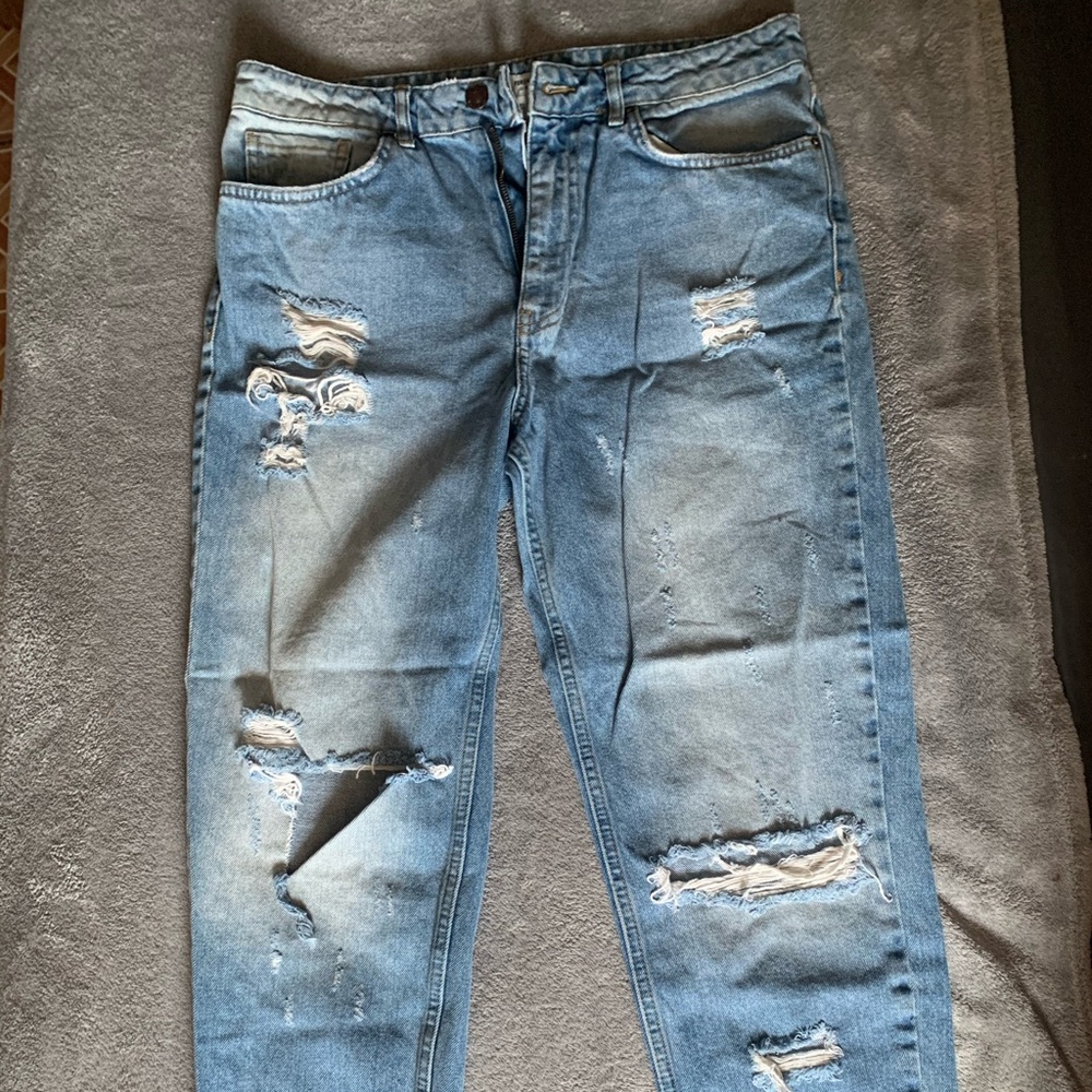 Straight leg jeans
